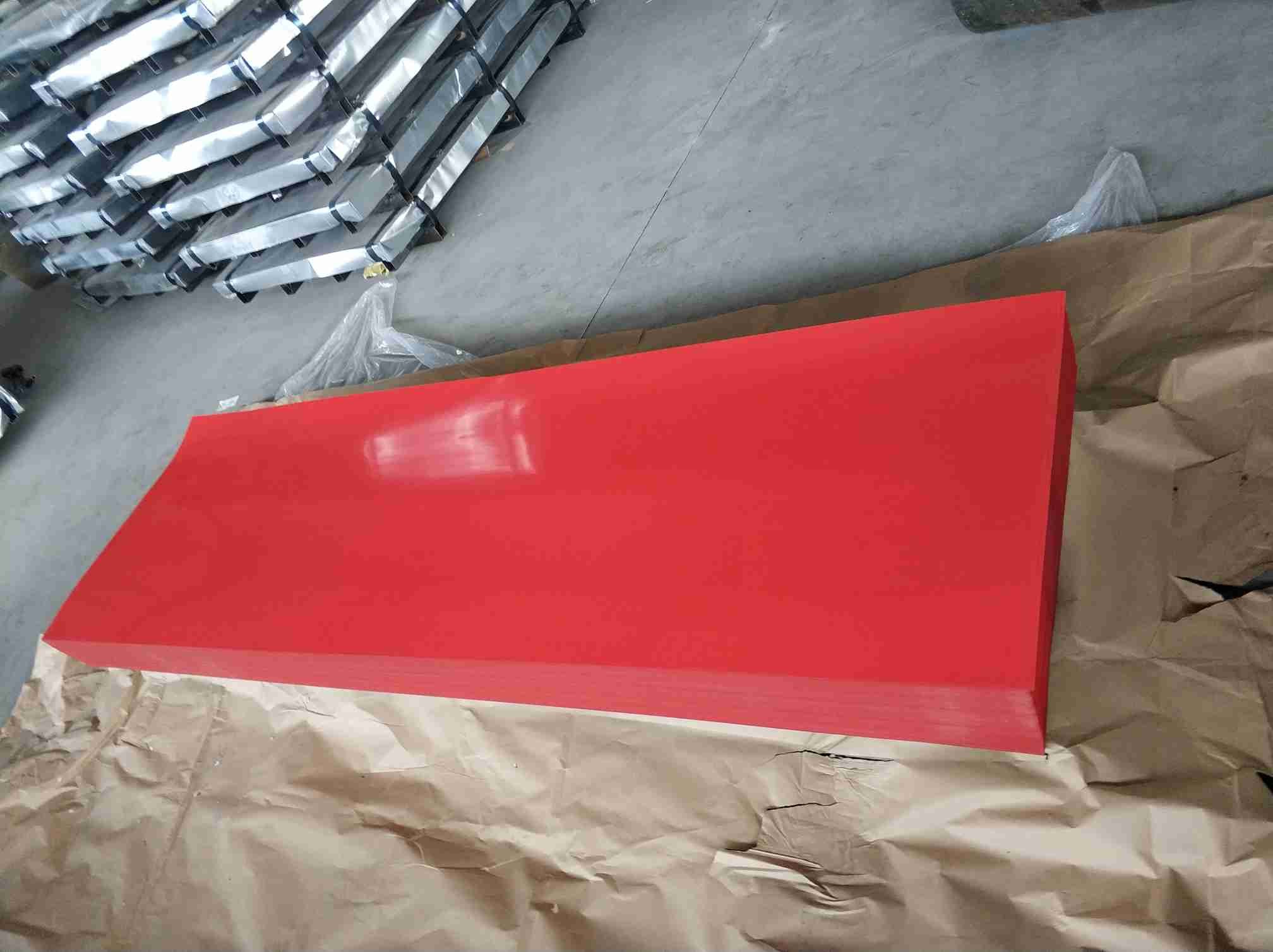 赤い波形の波形を付けた鋼鉄屋根シートを薄板金/高い硬度