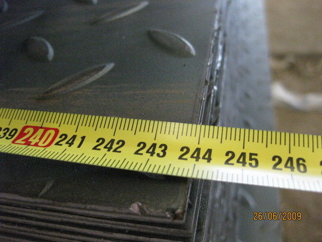 2348mm SPHC/ASTM A36/SAE 1006 のつや出しのチェック模様の鋼板、1.5 - 40.0MM の厚さ