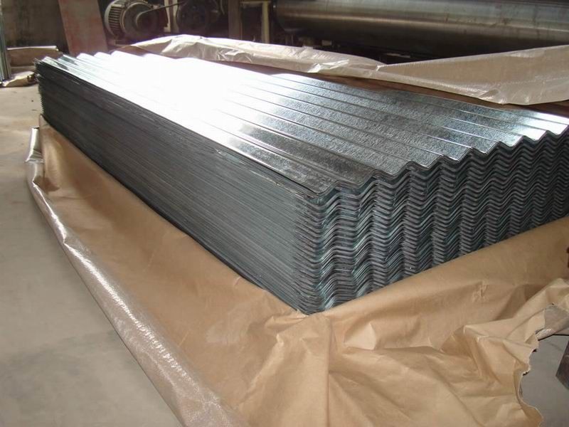 AS 1397 G550 フルハードコルゲート亜鉛めっき屋根材、波形76mm、亜鉛めっき量40～275g/m²