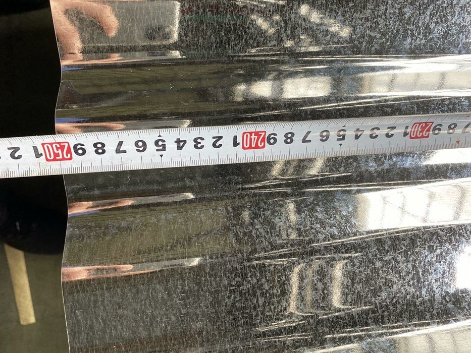 AS 1397 G550 フルハードコルゲート亜鉛めっき屋根材、波形76mm、亜鉛めっき量40～275g/m²